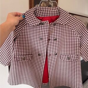 Girls vintage cape style jacket